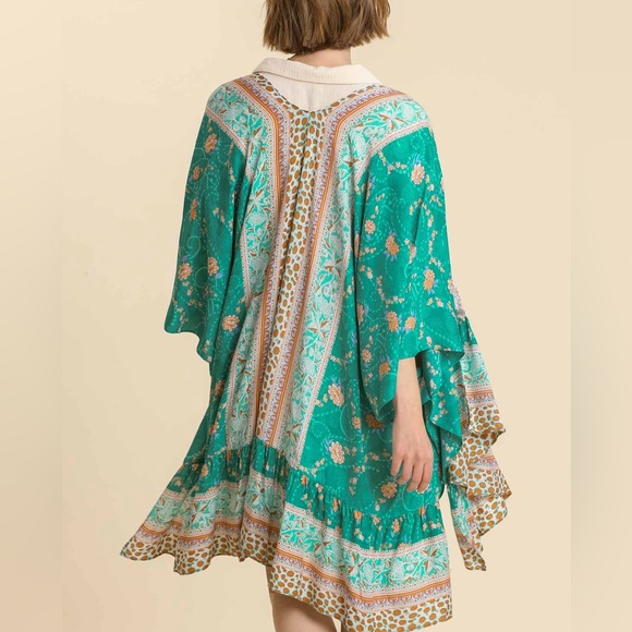 Umgee NWT Boutique Kimono Boho Art Deco Victorian Bohemian Hippy S M L - Picture 5 of 11